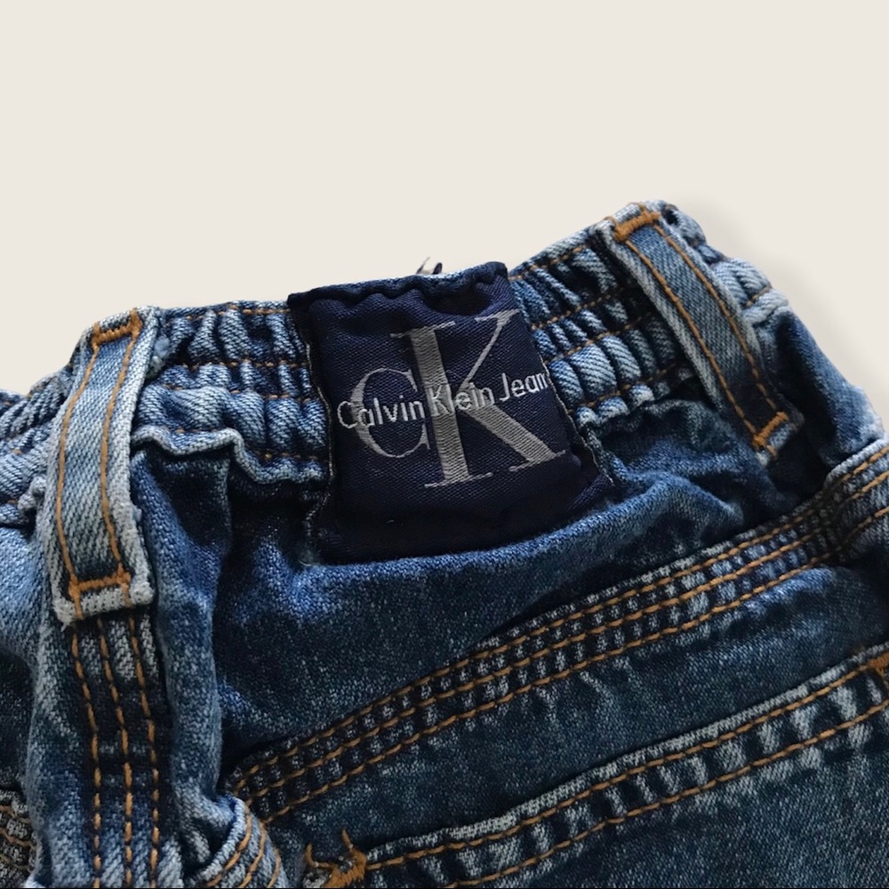 Vintage 90s Calvin Klein wide leg carpenter jeans